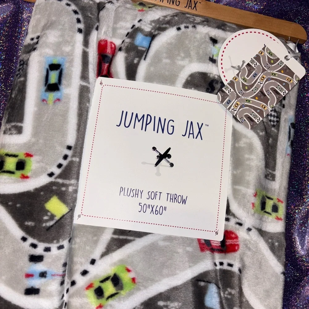 Cars Race Track Throw Blanket